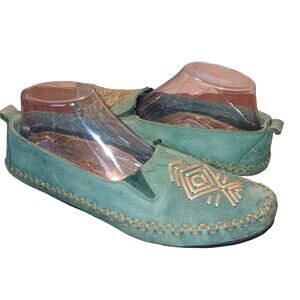 Hush Puppies Moccasin  Casual Flats Green